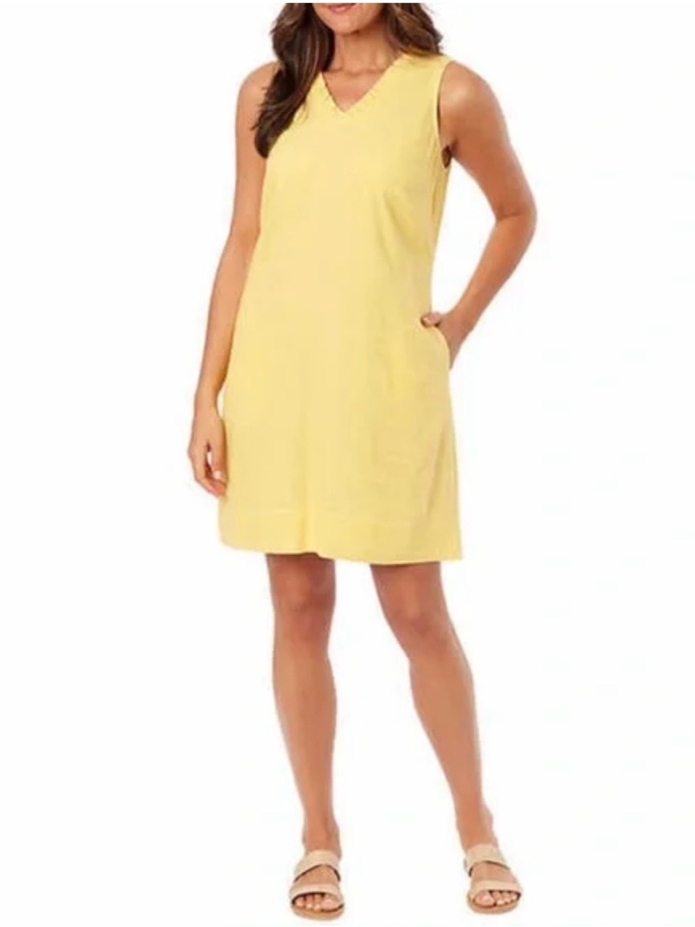 Ruffle V-Neck Dress
